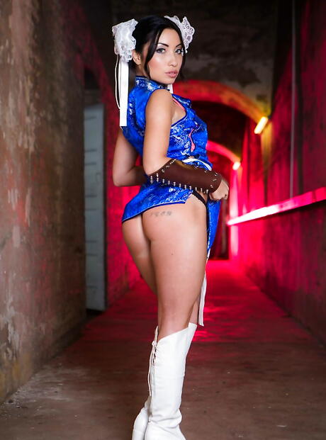 Excellent south korean wife Rina Ellis unveils tiny tits and sexy butt 